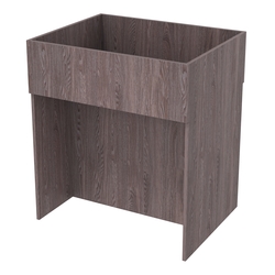 Корзина для распродаж из ДСП №3, Ясень Анкор темный