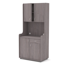 Офисная мини-кухня ЭЛЕГИЯ №2, Ясень Анкор темный