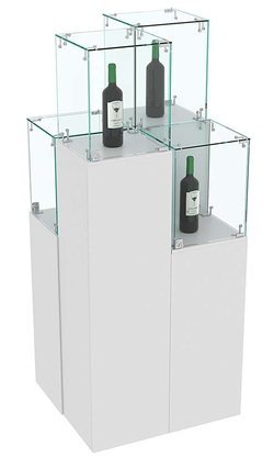 Комплект Демо-стендов со стеклом Льдинка-Пересечение №1, Серый