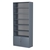 Стеллаж из ДСП с 5-ю полками 400x900 мм серии LEVEL-5 №14 (З/C - ДВП) Темно-Серый