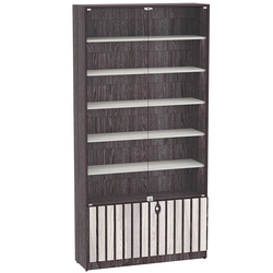 Витрина серии "Смок" №1, Ясень Анкор темный + Ясень Анкор светлый