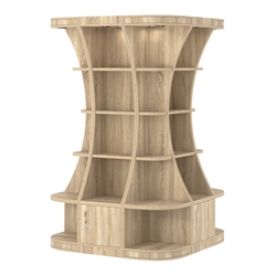 Островной высокий стеллаж ГАРАНТ №7, Дуб сонома