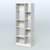 Стеллаж из ДСП серии ЛОФТ №9-1 Метрополитан Грей + Белый