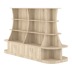  Островной низкий стеллаж ГАРАНТ №3, Дуб сонома