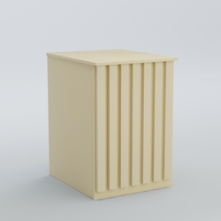 Ресепшен - стол узкий серии ПРИЛИВ №9, Крем Вайс