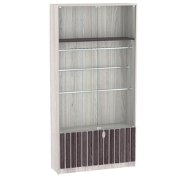 Витрина серии "Смок" №3, Ясень Анкор светлый + Ясень Анкор темный