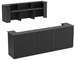 Стойка ресепшен ГРАУНД №3Г, Черный