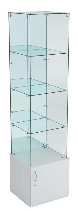 Витрина ИСТРА №108 стаканчик (З, С - зеркало), без дверей, Серый