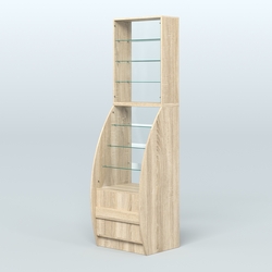 Витрина БРИЗ №1-600, Дуб сонома