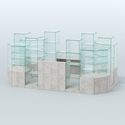 Павильон ИСТРА в центр зала №9 (открытый) (6, 8 кв.м), Метрополитан Грей