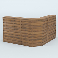 Ресепшен серии ПРАЙМ №5А угловой, Орех