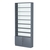 Стеллаж из ДСП с 7-ю полками 250x900 мм серии LEVEL-7 №11-1 (З/C - СТЕКЛО) Темно-Серый