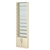 Стеллаж из ДСП с 9-ю полками 150x600 мм серии LEVEL-9 №2-2 (З/C - ЗЕРКАЛО) Крем Вайс