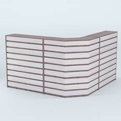 Ресепшен серии ПРАЙМ №5А угловой, Ясень Анкор темный + Ясень Анкор светлый