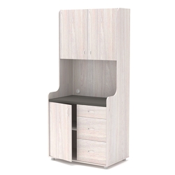 Офисная мини-кухня ЭЛЕГИЯ №3А, Ясень Анкор светлый