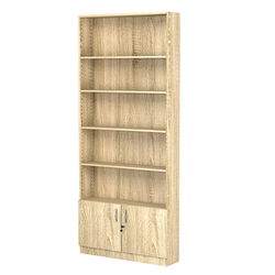 Стеллаж из ДСП с 4-мя полками 200x900 мм серии LEVEL-4 №10 (З/C - ДВП), Дуб Сонома