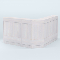 Ресепшен серии ПРАЙМ №5Б угловой, Ясень Анкор светлый