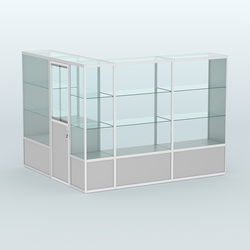 Павильон из профиля угловой №1б (5,5 кв.м), Серый