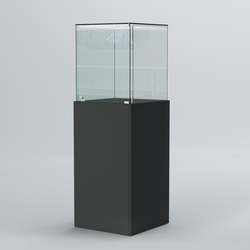 Витрина для музеев "Коллекция" №10-П с подсветкой, Антрацит