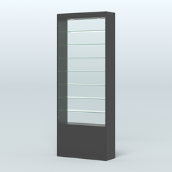 Высокая витрина серии Эконом №304-900 (без дверей), Черный