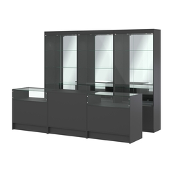 Комплект витрин ЭК-03 и прилавков ЭК-2, Черный