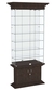 Витрина узкая с 6-ю полками и подсветкой ЦИТАДЕЛЬ №32 Дуб Венге
