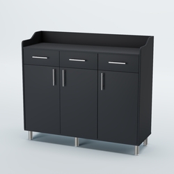 Стойка официанта "Бармен" №8-Н на ножках, Антрацит