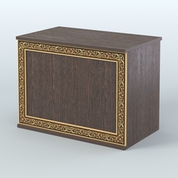 Стол-ресепшен широкий серии БАРОККО №1, Дуб Венге