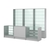 Комплект витрин с регулировочными полками NE-6 №12-1 и прилавков ЭК-4 Серый