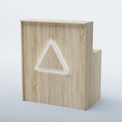 Ресепшен прямоугольный ТРЕУГОЛЬНИК №1, Дуб сонома