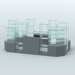 Павильон ИСТРА в центр зала №9 (открытый) (6, 8 кв.м), Темно-Серый