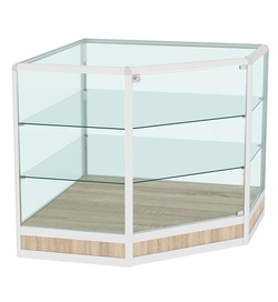 Прилавок из профиля угловой пятигранный №4 (закрытый), Дуб сонома