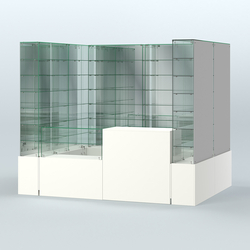 Павильон ИСТРА (глубина витрин-300мм) №2г (4, 32 кв.м), Белый