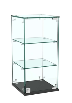 Витрина Истра настольная №21 (прозрачная), Черный