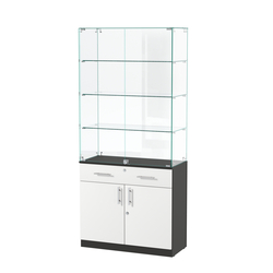 Витрина ювелирная "Диаманд" №11, Черный + Белый