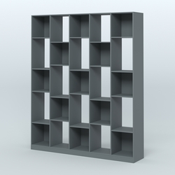 Стеллаж из ДСП серии ЛОФТ №13-1, Темно-Серый