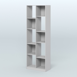 Стеллаж из ДСП серии ЛОФТ №8-1 (зеркальное отражение - Z) , Серый