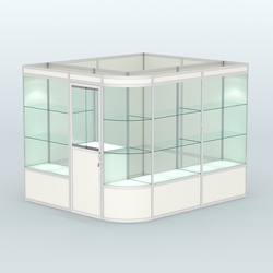 Павильон из профиля угловой №5а (5,5 кв.м), Белый