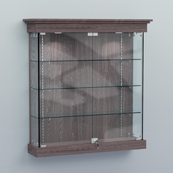 Витрина для музеев "Коллекция" настенная №2-3-РЕГ, Ясень Анкор темный