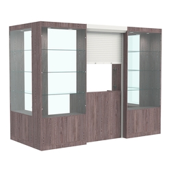 П-образный павильон №4-3П (3,24 кв.м), Ясень Анкор темный