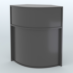 Ресепшен-Лайт секторный-эконом №10, Черный