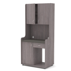 Офисная мини-кухня ЭЛЕГИЯ №5А, Ясень Анкор темный