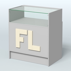 Прилавок "Фаберлинк" №2-800, Серый + Крем Вайс