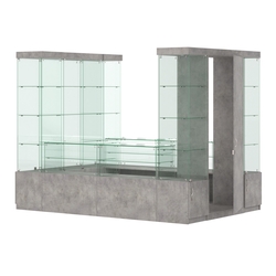 Павильон ИСТРА островной №7а (4, 86 кв.м), Бетон Чикаго светло-серый F186 ST9