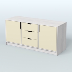 Тумба Модесто, Ясень Анкор светлый и Крем Вайс