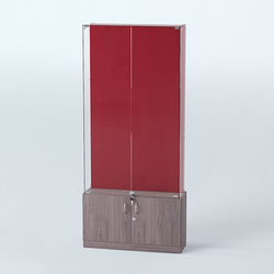 Витрина для медалей ИС-33-А (задняя стенка бархат), Ясень Анкор темный