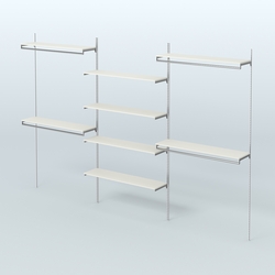 Neo Fix №5(С) с выносными поручнями и полками из ДСП (3600 мм), Белый