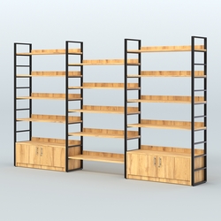 Комбо стеллажей с полками STRONG - АЛЬФА №5 (3760 мм), Дуб Золотистый