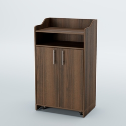 Стойка официанта "Бармен" №4-П передвижная, Орех