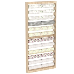 Торговый стеллаж под обои №3 (пристенный), Дуб сонома